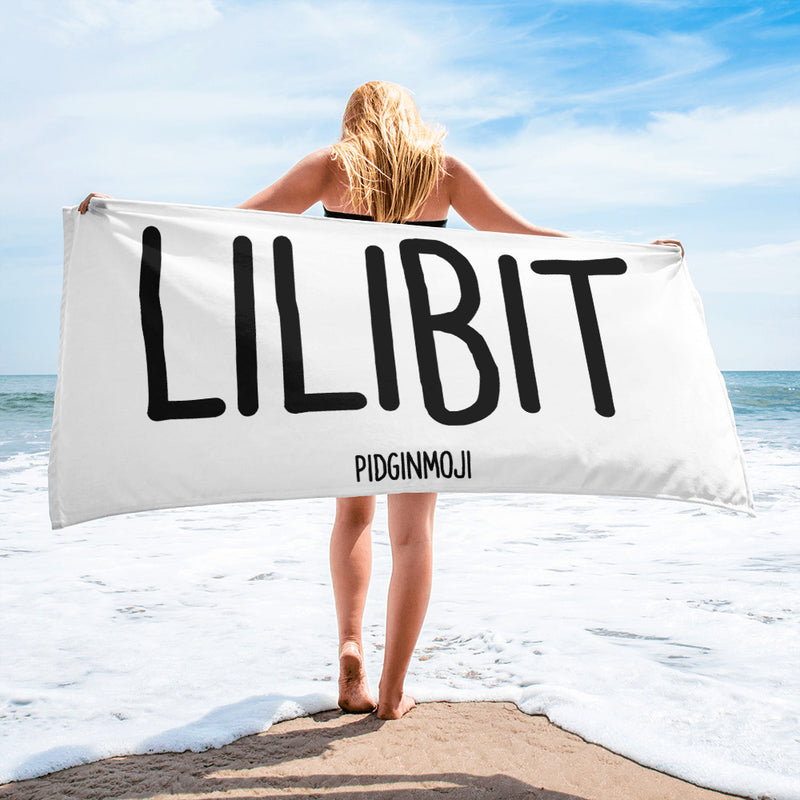 "LILIBIT" PIDGINMOJI Beach Towel