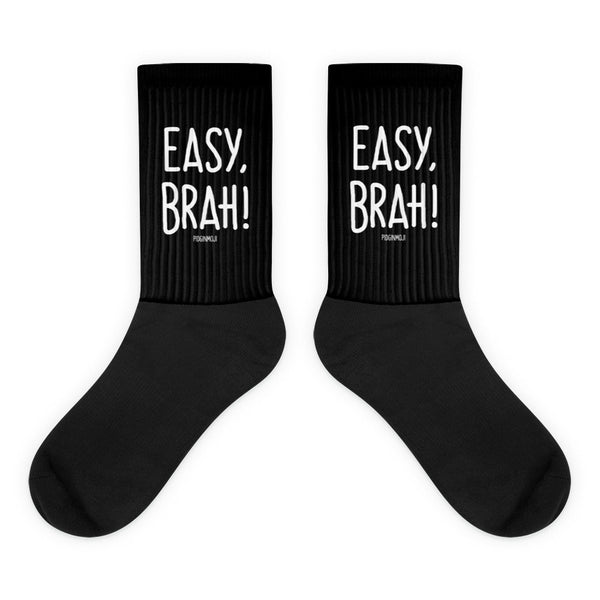 "EASY, BRAH!" PIDGINMOJI Socks