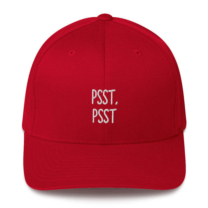 "PSST, PSST" Pidginmoji Dark Structured Cap