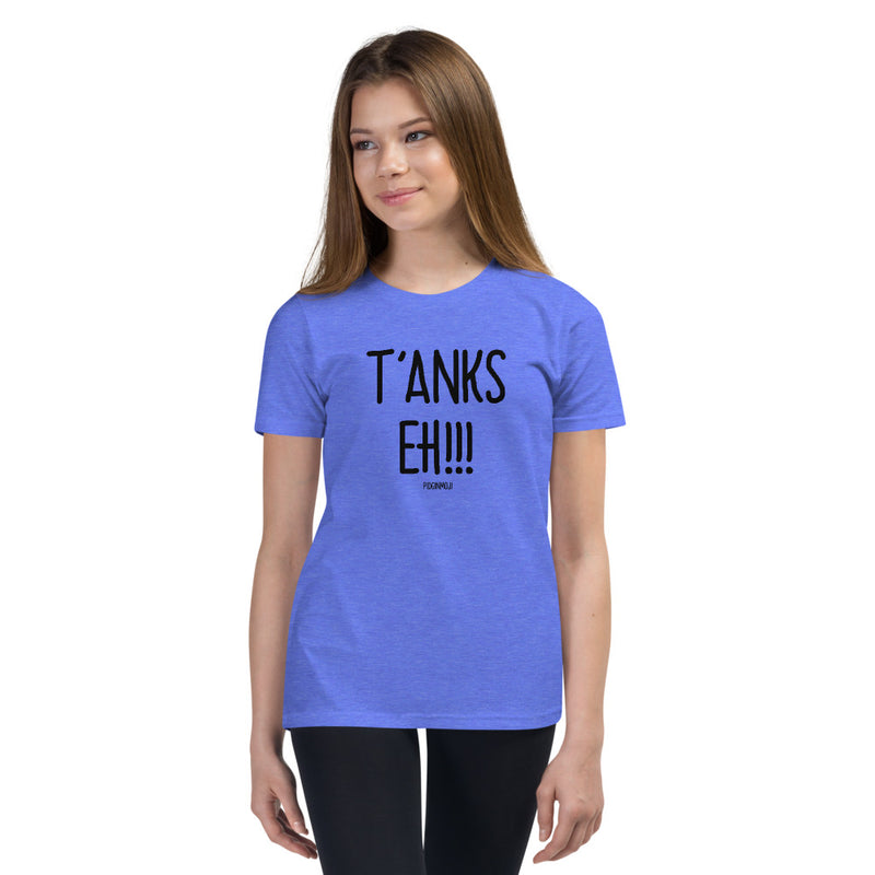 "T'ANKS EH!!!" Youth Pidginmoji Light Short Sleeve T-shirt