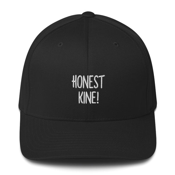 "HONEST KINE!" Pidginmoji Dark Structured Cap