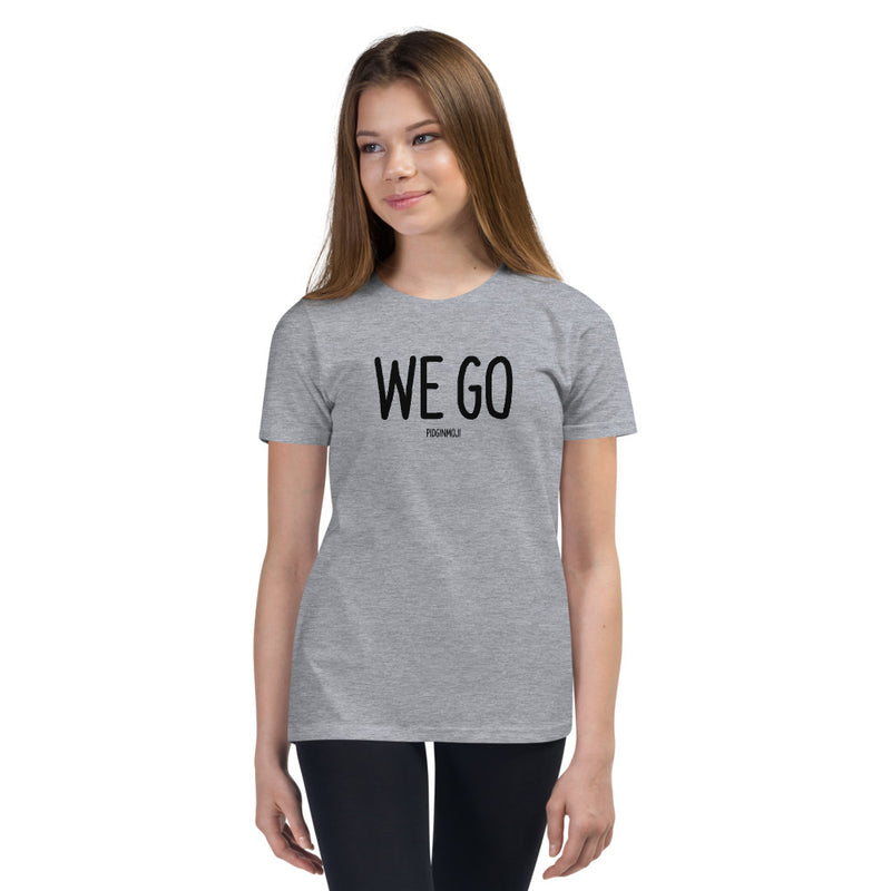 "WE GO" Youth Pidginmoji Light Short Sleeve T-shirt