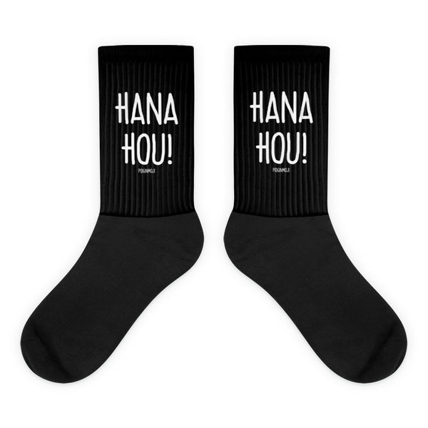 "HANA HOU!" PIDGINMOJI Socks