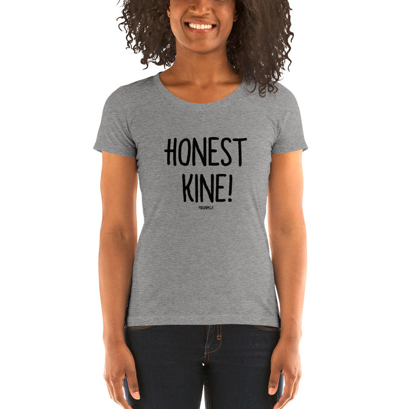 "HONEST KINE!" Women’s Pidginmoji Light Short Sleeve T-shirt
