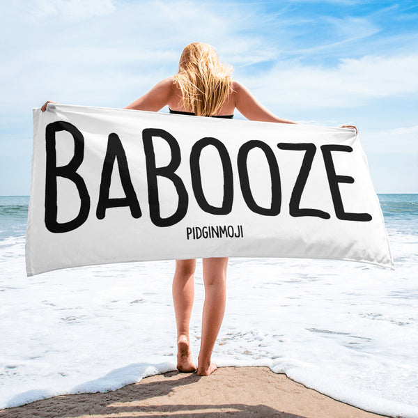 "BABOOZE" PIDGINMOJI Beach Towel