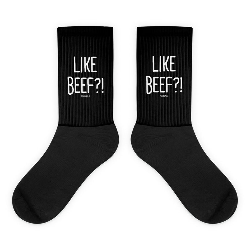 "LIKE BEEF?!" PIDGINMOJI Socks