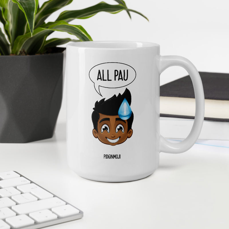 "ALL PAU" Original PIDGINMOJI Characters Mug (Male)