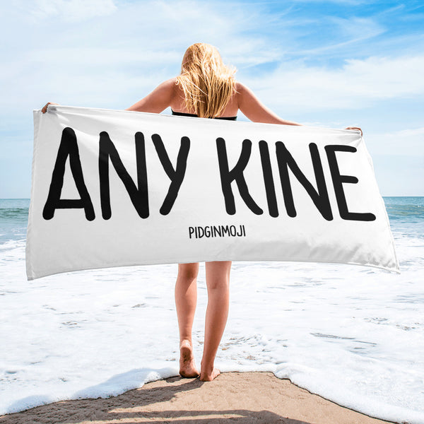 "ANY KINE" PIDGINMOJI Beach Towel
