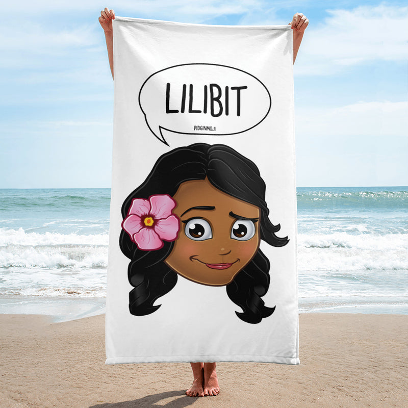 "LILIBIT" Original PIDGINMOJI Characters Beach Towel