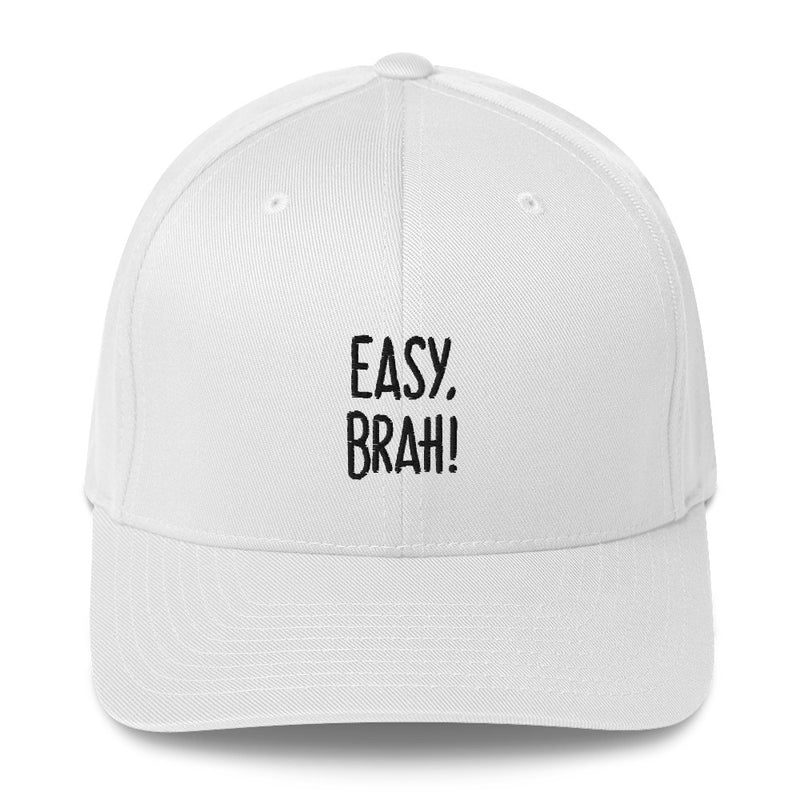 "EASY, BRAH!" Pidginmoji Light Structured Cap