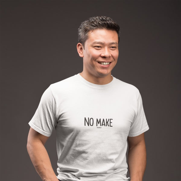"NO MAKE" Men’s Pidginmoji Light Short Sleeve T-shirt