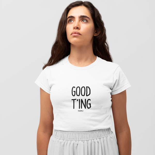 "GOOD T'ING" Women’s Pidginmoji Light Short Sleeve T-shirt