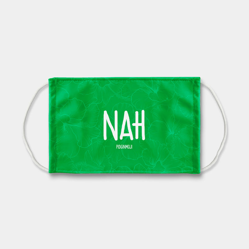 "NAH" PIDGINMOJI Face Mask (Green)