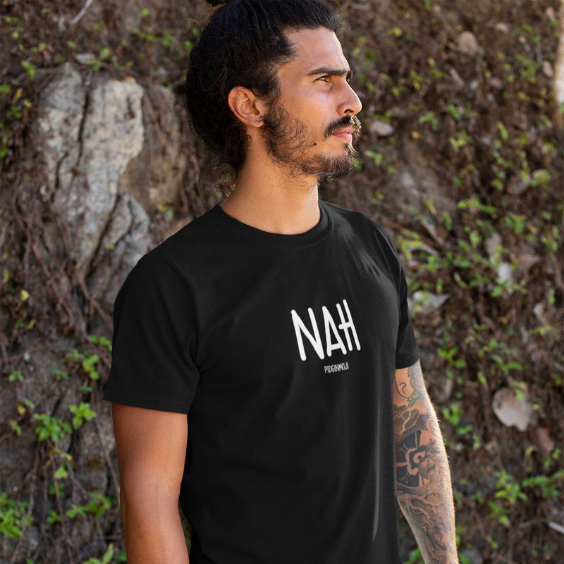"NAH" Men’s Pidginmoji Dark Short Sleeve T-shirt