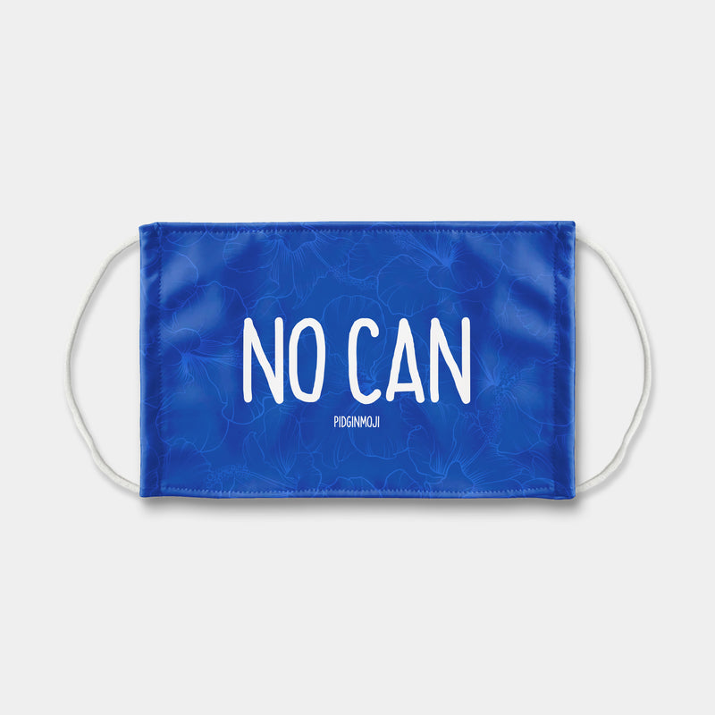 "NO CAN" PIDGINMOJI Face Mask (Blue)
