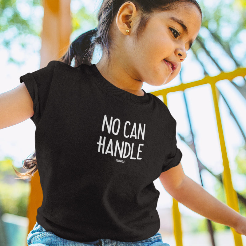 "NO CAN HANDLE" Youth Pidginmoji Dark Short Sleeve T-shirt