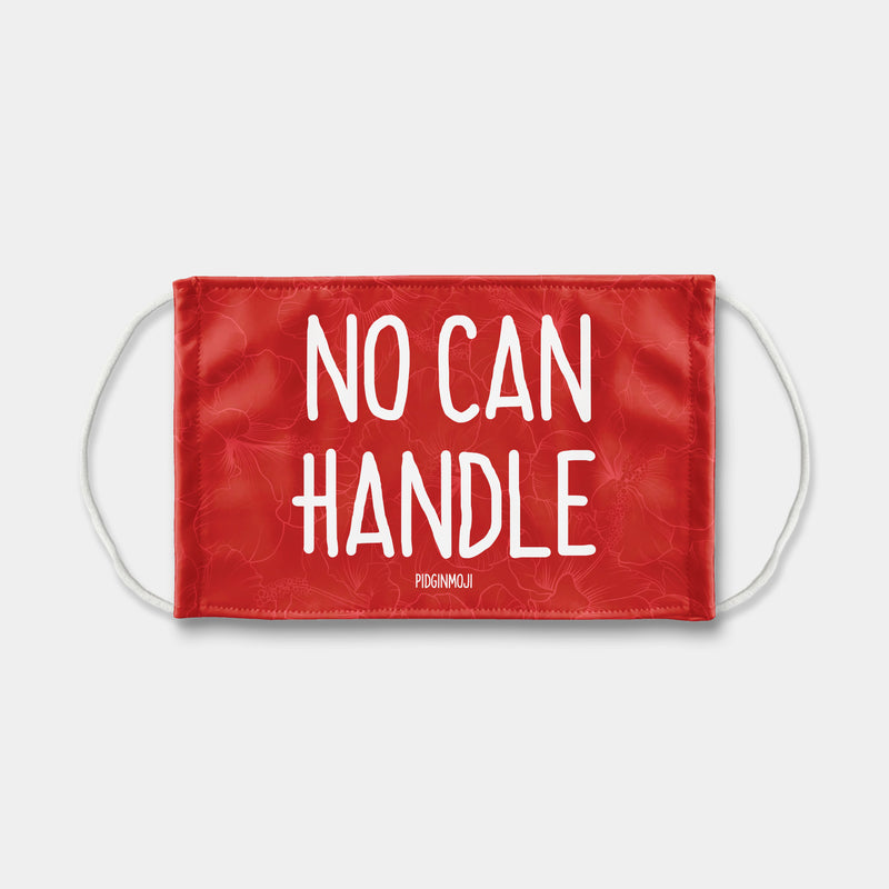 "NO CAN HANDLE" PIDGINMOJI Face Mask (Red)