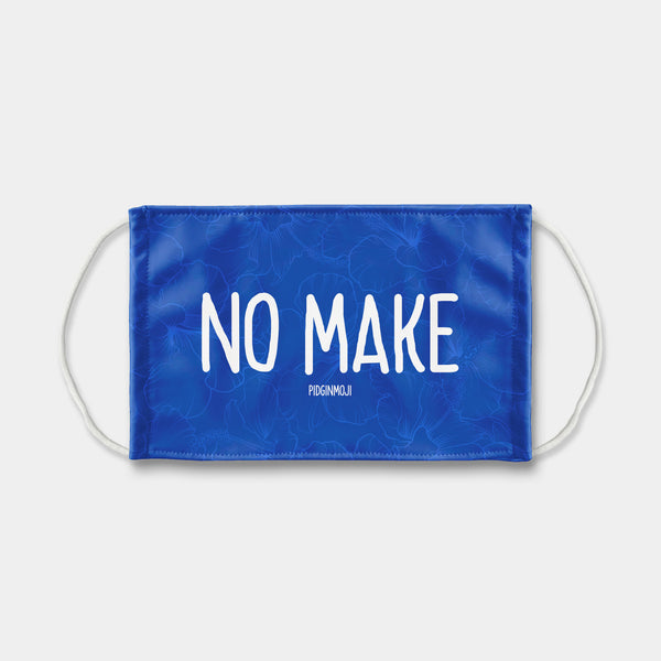 "NO MAKE" PIDGINMOJI Face Mask (Blue)