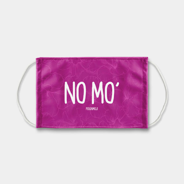 "NO MO'" PIDGINMOJI Face Mask (Pink)
