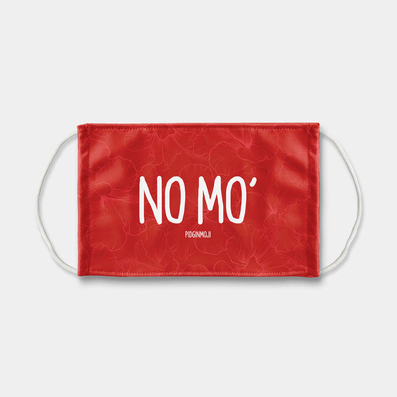 "NO MO'" PIDGINMOJI Face Mask (Red)