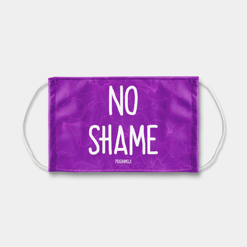"NO SHAME" PIDGINMOJI Face Mask (Purple)