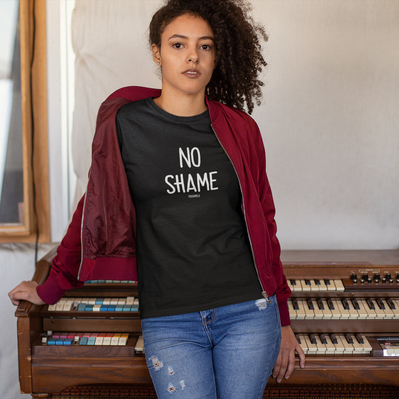 "NO SHAME" Women’s Pidginmoji Dark Short Sleeve T-shirt