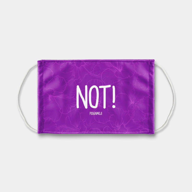 "NOT!" PIDGINMOJI Face Mask (Purple)
