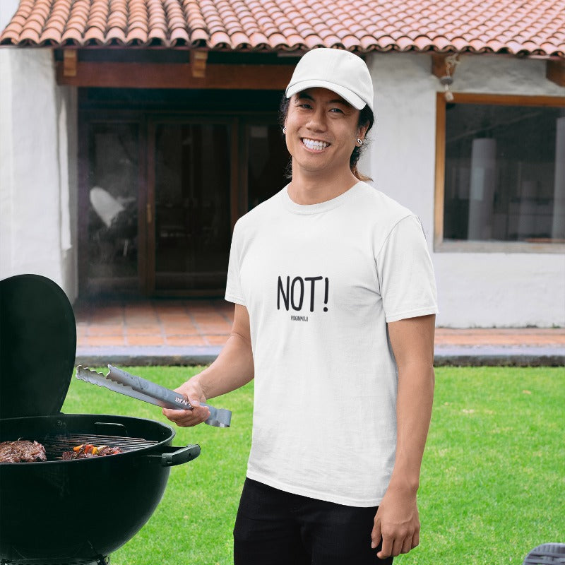 "NOT!" Men’s Pidginmoji Light Short Sleeve T-shirt