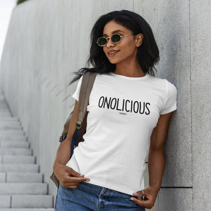 "ONOLICIOUS" Women’s Pidginmoji Light Short Sleeve T-shirt