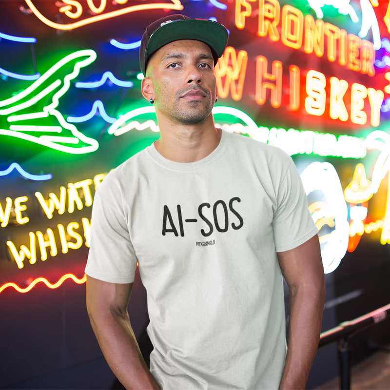 "AI-SOS" Men’s Pidginmoji Light Short Sleeve T-shirt