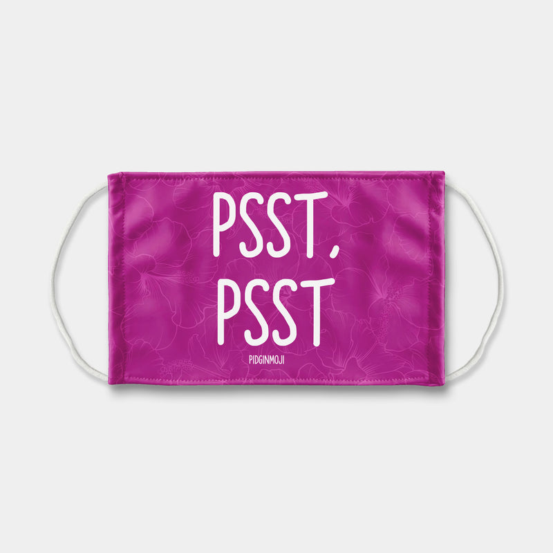 "PSST, PSST" PIDGINMOJI Face Mask (Pink)