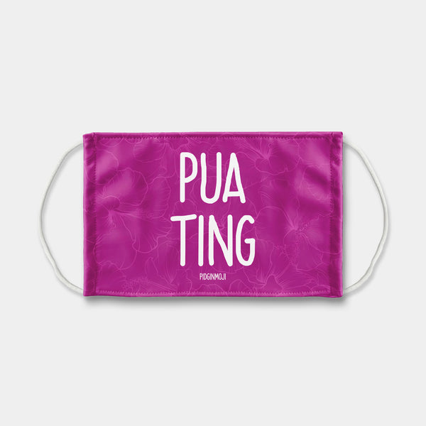 "PUA TING" PIDGINMOJI Face Mask (Pink)