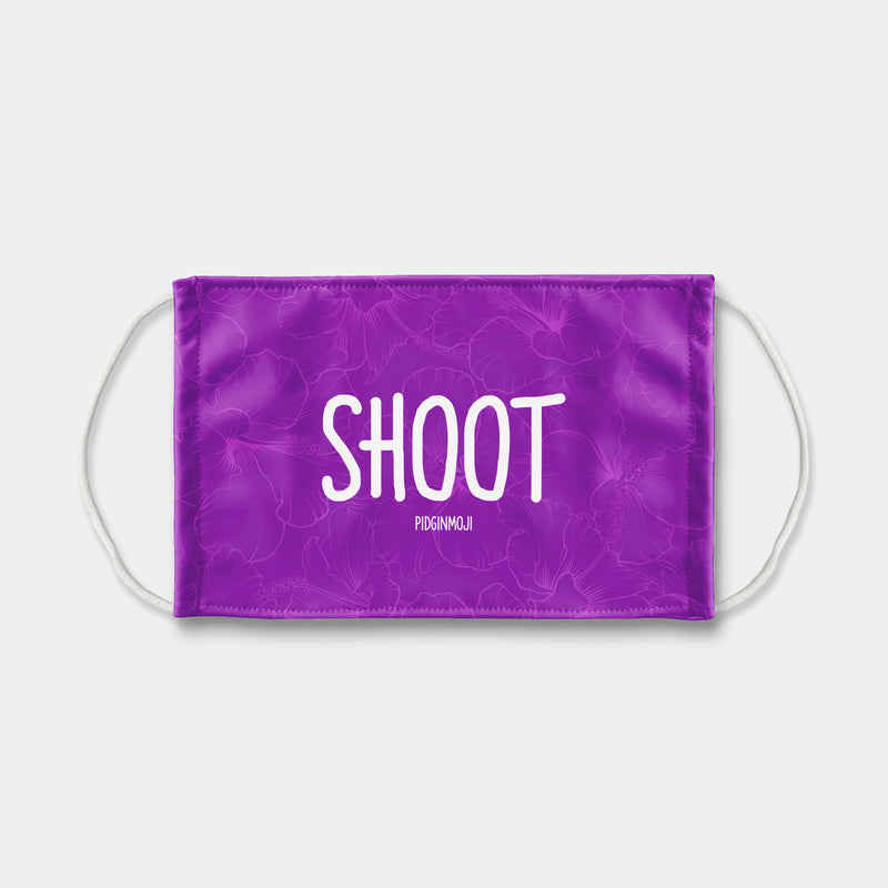 "SHOOT" PIDGINMOJI Face Mask (Purple)