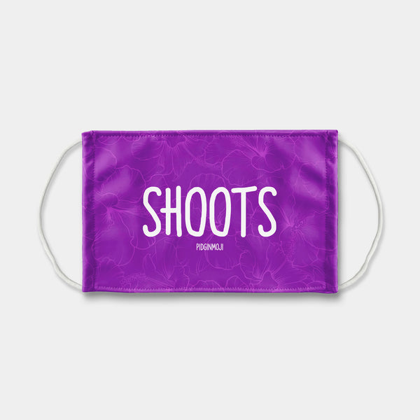 "SHOOTS" PIDGINMOJI Face Mask (Purple)