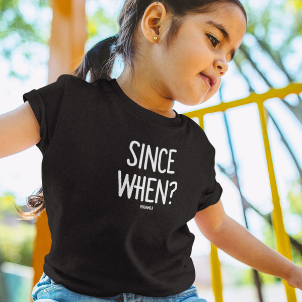 "SINCE WHEN?" Youth Pidginmoji Dark Short Sleeve T-shirt