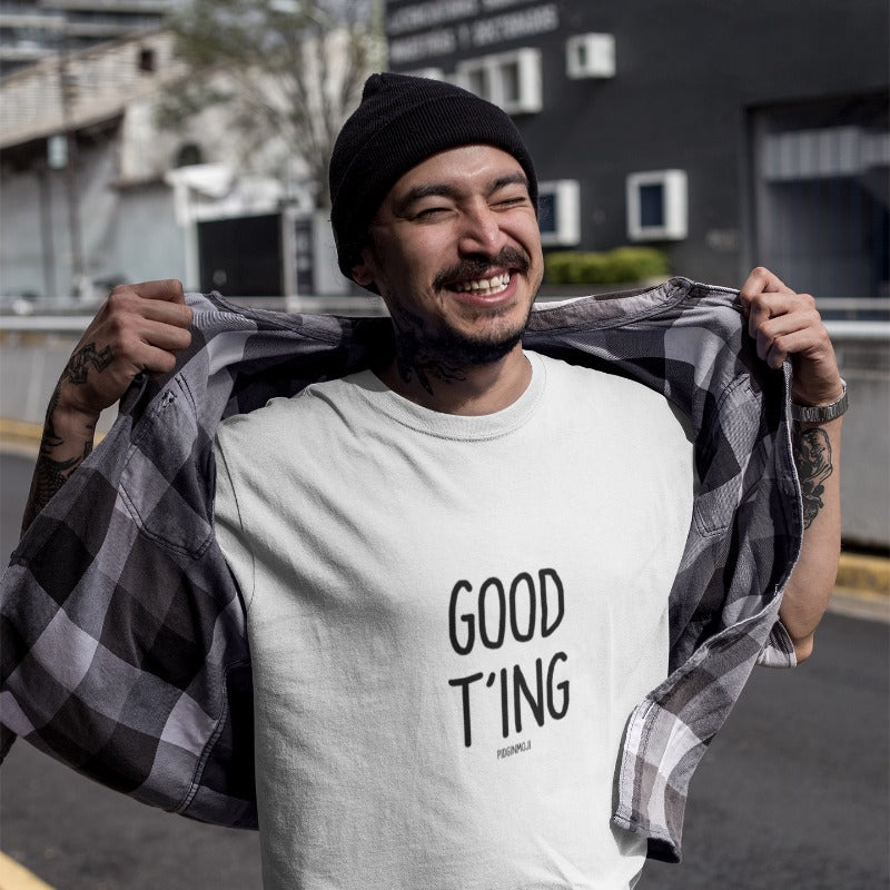 "GOOD T'ING" Men’s Pidginmoji Light Short Sleeve T-shirt