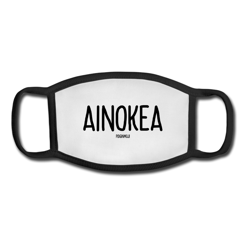 "AINOKEA" Pidginmoji Face Mask (White) - white/black