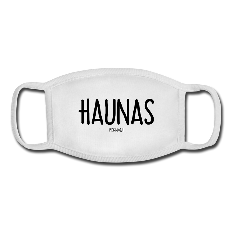"HAUNAS" Pidginmoji Face Mask (White) - white/white