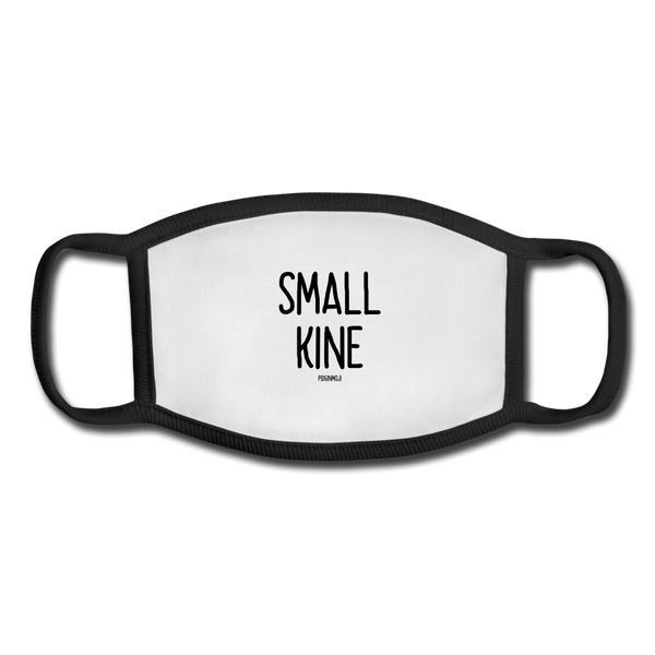 "SMALL KINE" Pidginmoji Face Mask (White) - white/black