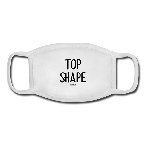 "TOP SHAPE" Pidginmoji Face Mask (White) - white/white