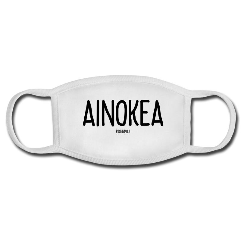 "AINOKEA" PIDGINMOJI FACE MASK FOR ADULTS (WHITE) - white/white