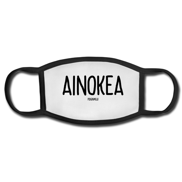 "AINOKEA" PIDGINMOJI FACE MASK FOR ADULTS (WHITE) - white/black