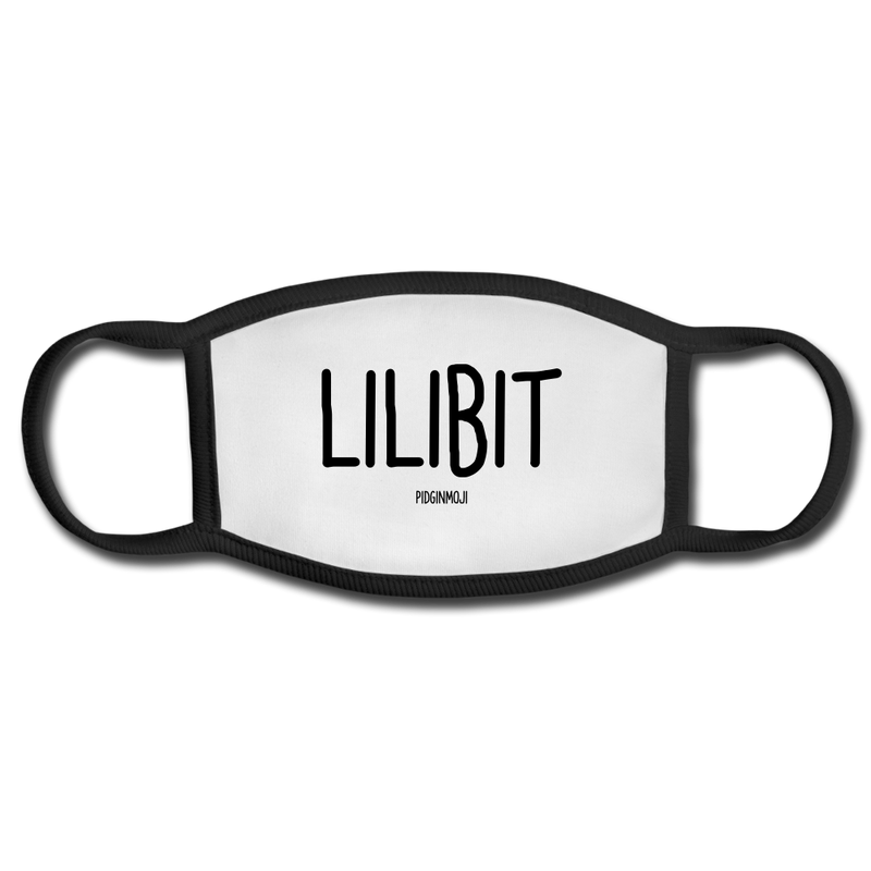 "LILIBIT" PIDGINMOJI FACE MASK FOR ADULTS (WHITE) - white/black
