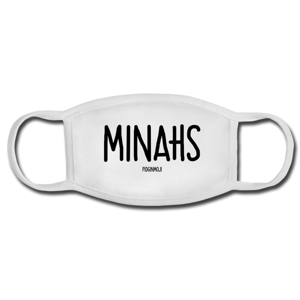 "MINAHS" PIDGINMOJI FACE MASK FOR ADULTS (WHITE) - white/white