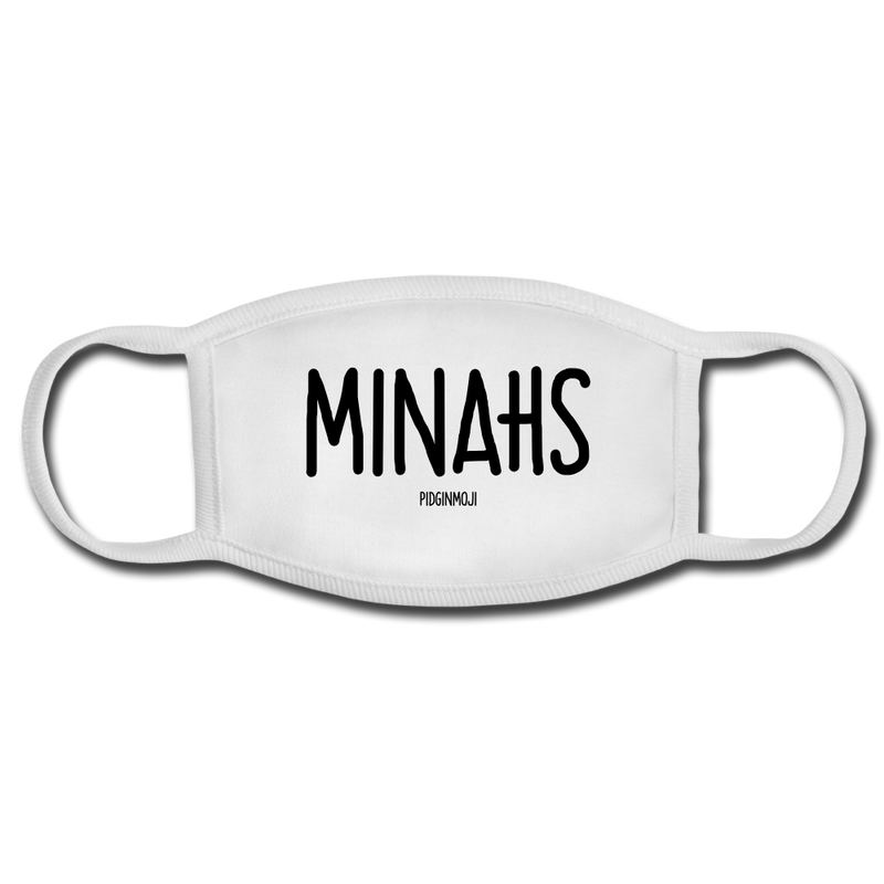 "MINAHS" PIDGINMOJI FACE MASK FOR ADULTS (WHITE) - white/white