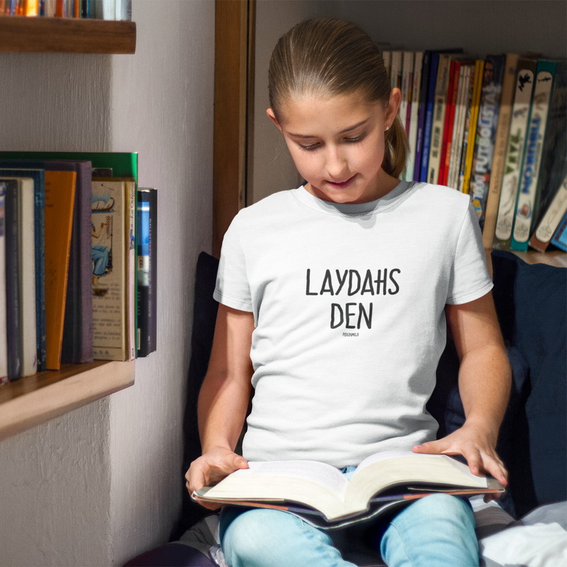 "LAYDAHS DEN" Youth Pidginmoji Light Short Sleeve T-shirt