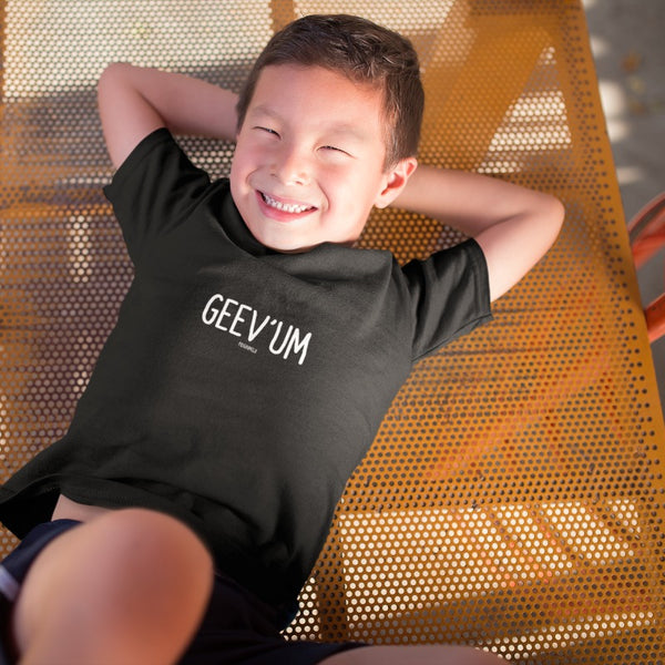 "GEEV'UM" Youth Pidginmoji Dark Short Sleeve T-shirt