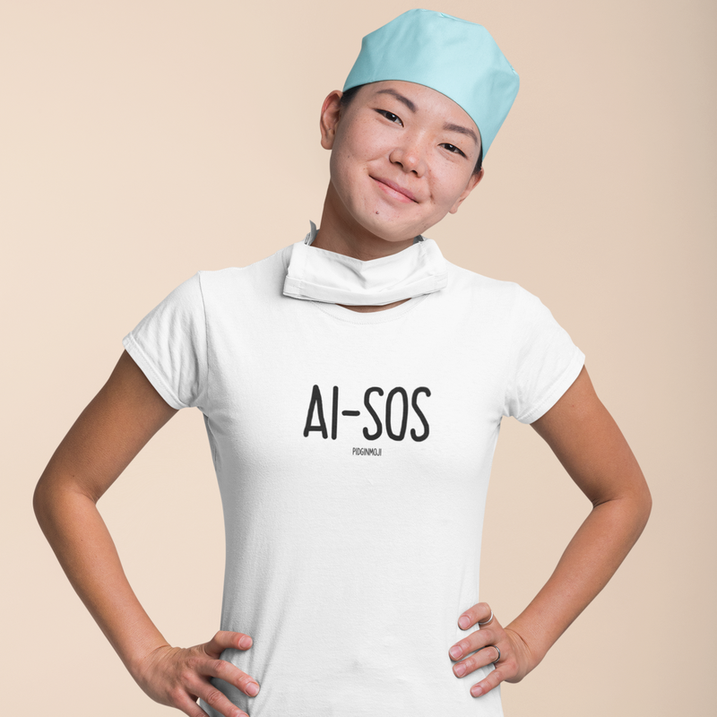"AI-SOS" Women’s Pidginmoji Light Short Sleeve T-shirt