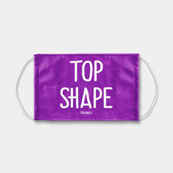 "TOP SHAPE" PIDGINMOJI Face Mask (Purple)