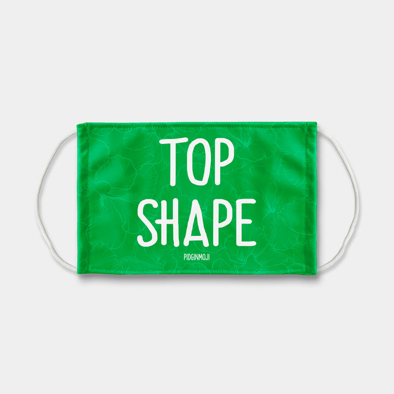 "TOP SHAPE" PIDGINMOJI Face Mask (Green)